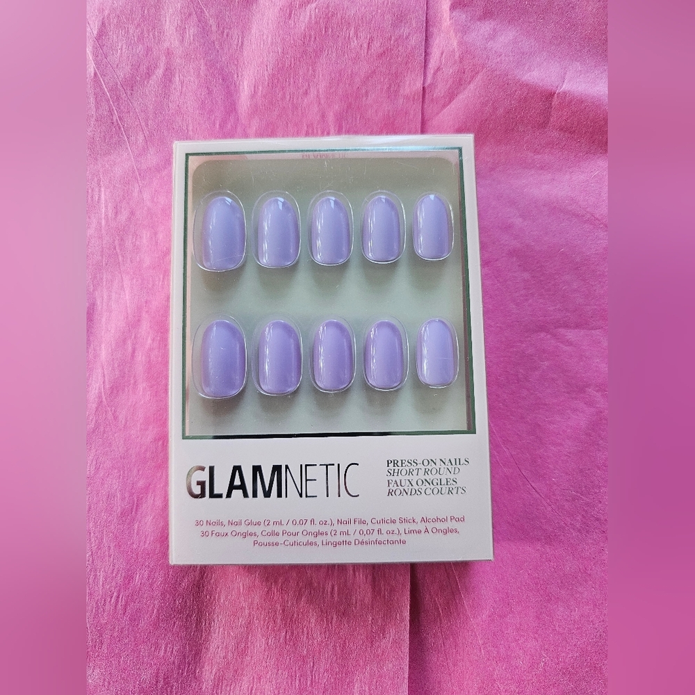 Glamnetic Lilac Press-On Nails. Short Round. Never Used.